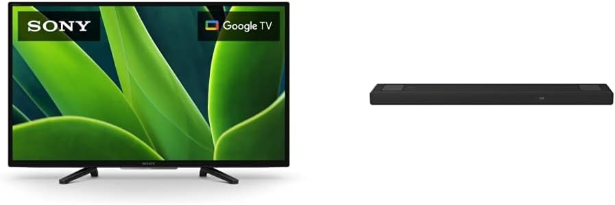 Sony 32 Inch W830K Series Google TV Dolby Atmos Sound Bar Bundle