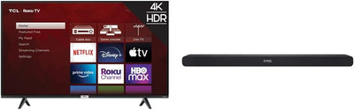 TCL 43S435 43" 4K UHD Smart TV Dolby Atmos Sound Bar