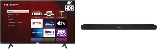 TCL 43S435 43" 4K UHD Smart TV Dolby Atmos Sound Bar