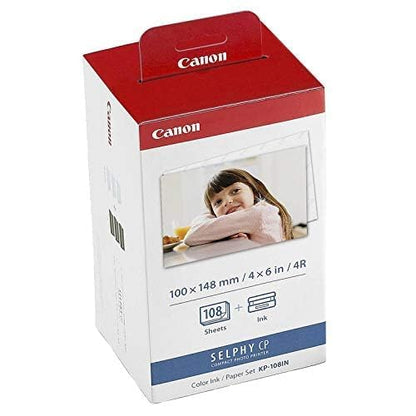 Canon B0721C5XTW KP-108IN Color Ink Paper Set 3-Pack