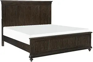 Lexicon Cardano Queen Bed Driftwood Charcoal Finish