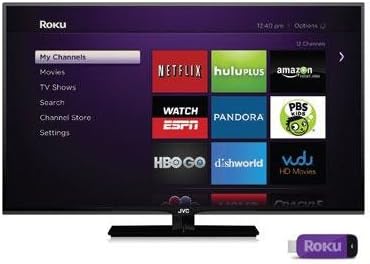 JVC EM48FTR 48-Inch 1080p 120Hz LED TV Roku Ready