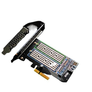 CFNXKTWBR Dual M.2 PCIe NVMe and SATA SSD Adapter Card