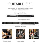 rockyou Padded Neoprene Guitar Strap with Pick Holder