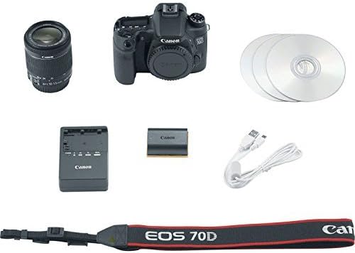 Canon 70D CR EOS DSLR Camera 18-55mm Lens Renewed