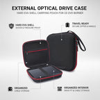 GOLDEN PATH EVA Hard Shell External Optical Drive Case