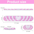 L-SPOUTTO Pink Gel Wrist Rest Set for Keyboard and Mouse