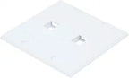 Monoprice 106829 2-Gang Keystone Wall Plate White