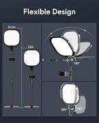 LitONES 7-Inch Edge-Lit Video Conference Desk Light