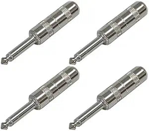 Switchcraft 280 Mono TS 1/4" Phone Plug (4-Pack)