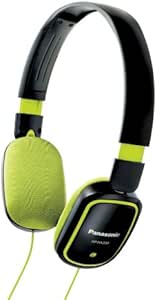 Panasonic RP-HX200-GK Headphones - Black and Green — main product image