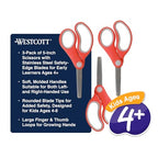 Westcott 55843 Kids' Safety Scissors 3-Pack