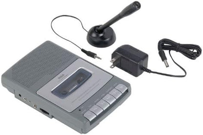 RCA RP3504 Shoebox Cassette Voice Recorder - Gray