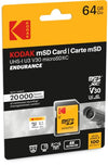 Kodak High Endurance 64GB microSD Card with SD Adapter