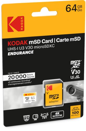 Kodak High Endurance 64GB microSD Card with SD Adapter — main product image