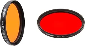 Tiffen 67mm 21 (Orange) & 25 (Red) Filters
