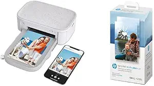 HP hp_sprocket Studio Plus Wireless Printer Photo Paper Bundle