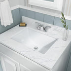 MSI 2015 White Ceramic Undermount Bathroom Sink