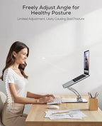 Nulaxy Ergonomic Adjustable Foldable Laptop Riser Stand