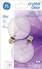 GE 17722 Lighting Decorative G16 Candelabra Globe Bulbs