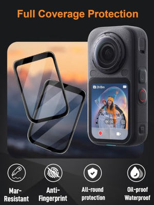 MES MERRY Insta360 X6 Tempered Glass Screen Protector 2-Pack