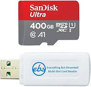 SanDisk SDSQUAR-400G-GN6MA 400GB MicroSD Card Bundle