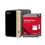 QNAP TS-264-8G-24W-US 2 Bay NAS with 4TB WD Red Plus RAID1