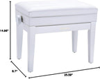 Roland RPB-400WH-US White Piano Bench with Storage