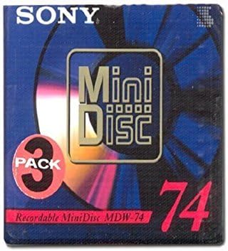 Sony 8541704000 MiniDisc 74-Minute Recordable 3-Pack