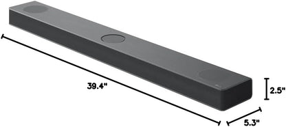 LG S80QR 5.1.3ch Soundbar: Dolby Atmos, Rear Speakers, Black