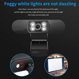 DDYYDS 1080p Plug-and-Play Webcam with Built-in Microphone