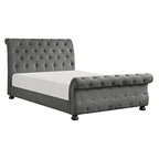 Lexicon 194840156680 Nairne Cal King Sleigh Bed - Dark Gray