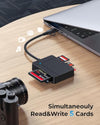 Yezori 7-in-2 USB-C and USB 3.0 Multi-Slot Memory Card Reader