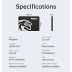 KingSpec 256GB Internal SATA III Solid State Drive