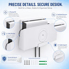 CIOOYT 2-in-1 Wall Mount for Starlink Gen 3 Router and Power Supply