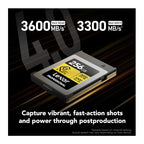 Lexar 256GB Professional Gold CFexpress 4.0 Type B Card