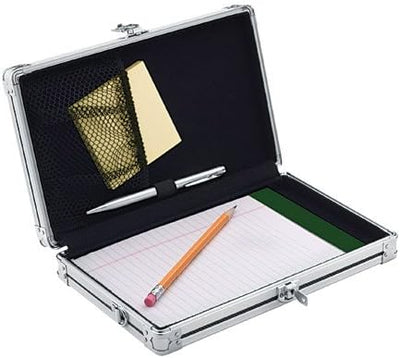 Vaultz VZ00150 - Locking Mini Storage Clipboard - Black, Key Lock