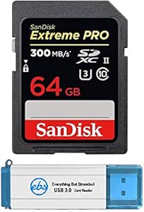SanDisk SD Extreme Pro 64GB SD Card UHS-II 300MB/s