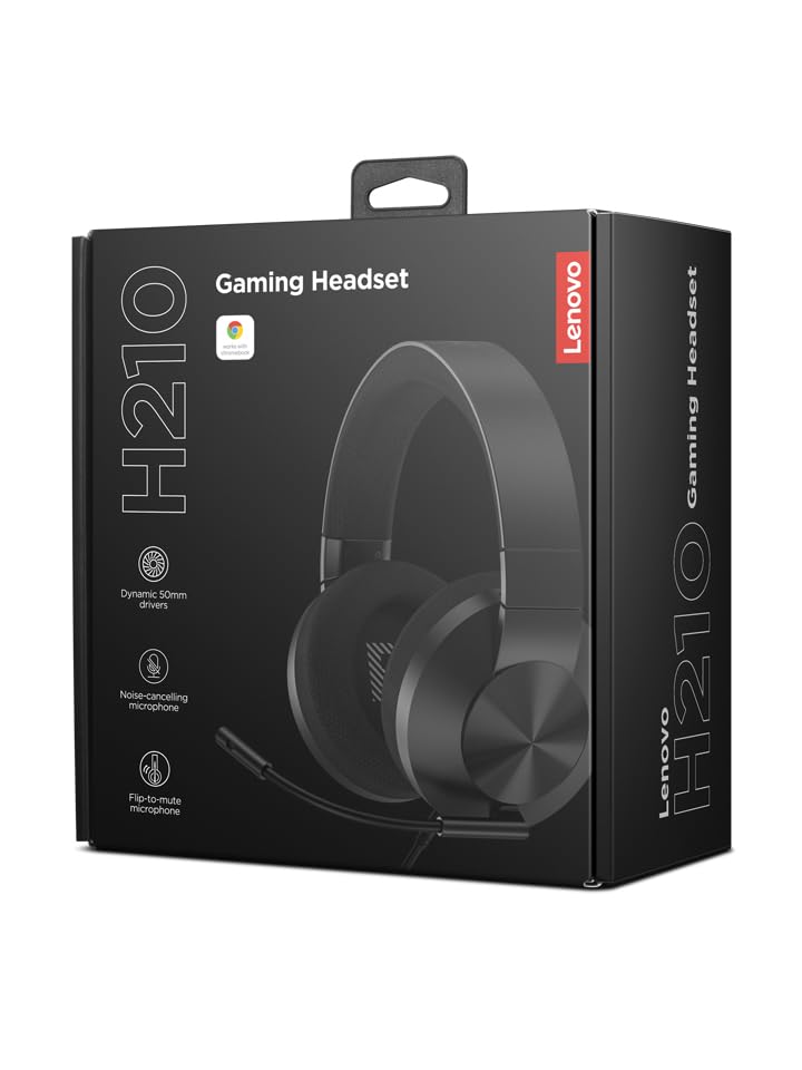 Lenovo WIRED-HS H210 Wired Gaming Headset with Microphone