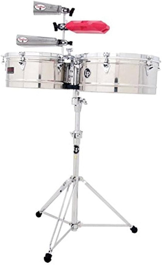 Latin Percussion LP1415-S Prestige Steel Timbales Set