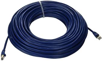 Monoprice 105907 100ft Cat6A STP Ethernet Cable, Blue