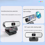 JIAPIKA Autofocus USB Webcam with Foldable Clip-On Mount