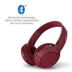 TCL MTRO200BT Wireless On-Ear Headphones Burgundy