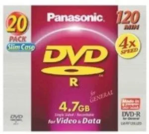 Panasonic LM-RF120LU20 DVD-R for Video Recording 4.7GB