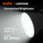 Godox Litemons LE200D Daylight COB Continuous Studio Light