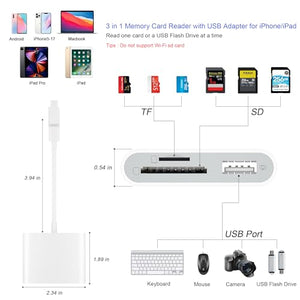 SZHAIYIJIN SD & MicroSD Card Reader for iPhone and iPad