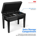 Neewer 40090788 Adjustable Piano Bench Storage