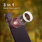 Sirui WFM01KRB+MSC-06 3in1 Mobile Phone Lens Kit
