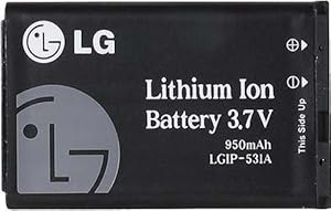 LG LGIP-531A 950mAh Replacement Battery for LG Phones