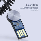 QLECMSGSW 5.0 Aux Receiver Dongle with Built-in Mic